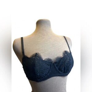 Victorias Secret Dream Angels Push up without Padding lace black Sexy bra 32C